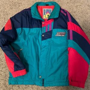 Vintage steep slopes ski jacket, size xl